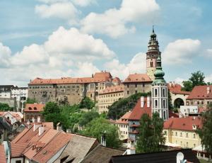 Český Krumlov (UNESCO) la nuit
