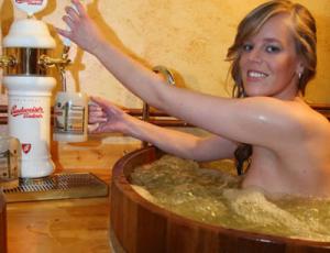 Bain de bière à Prague