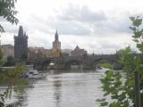 vue sur le pont Charles depuis la tour Lesser